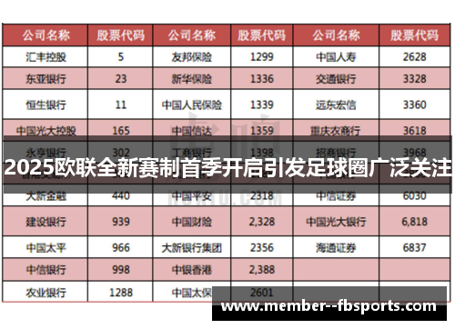 2025欧联全新赛制首季开启引发足球圈广泛关注